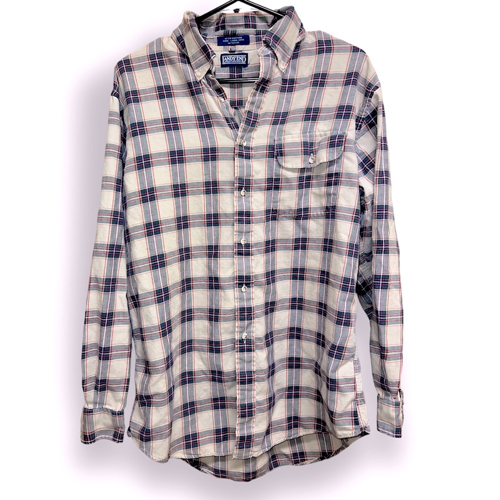 Land’s End Plaid Button Up